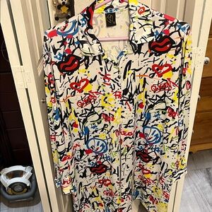 Graffiti Colorful Abstract Print Women's Top/Dress